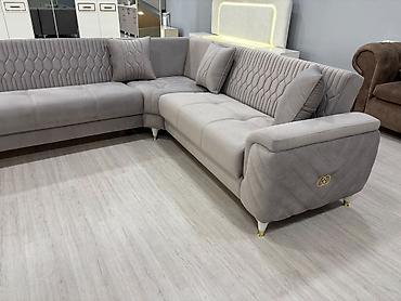 divanar: Original Fabrik istehsalı künc divan 2 teref acilan bazali sağ sol — 3