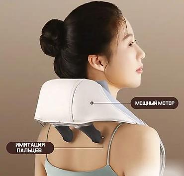 шейный массажёр: Электрический массажер для шеи, спины и тела Kneading Neck massager А — 8