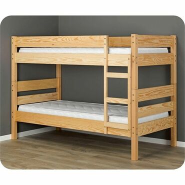 мебель деревянная: Двухъярусная Кровать, Новый