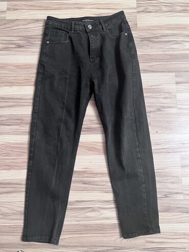 чёрные джинсы: Прямые, Турция, Средняя талия