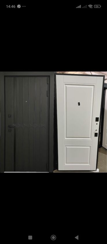 Giriş qapıları: Blok üçün Yeni Giriş qapısı 100x210 sm Çərçivə ilə, Zəmanətli, Ödənişli quraşdırma, Pulsuz çatdırılma — 7