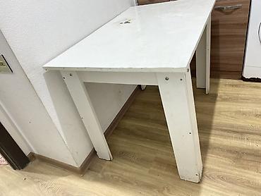 mətbəxt stol stulları: Mətbəx üçün, İşlənmiş, Açılmayan, Dördbucaq masa, 2 stul — 4