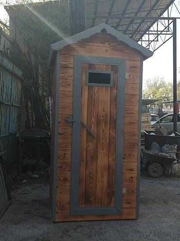 Уличный туалет: Деревянный туалет. Уличный туалет. Уличный туалет из лиственницы очень — 12