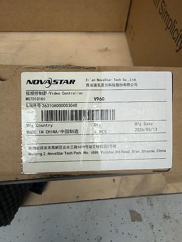 контроллеры: Видеоконтроллеры NOVASTAR V960 + светодиодные панели Absen (упаковки) — 2