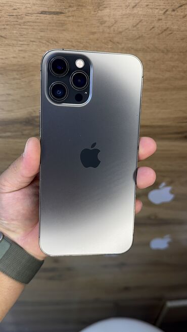 телефон 200: IPhone 12 Pro Max, Б/у, 256 ГБ, Защитное стекло, Чехол, 94 %