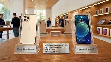 iphone osh: IPhone 12 Pro (Gold), 128 GB АКБ 90% - Цвет: золотой - Экран: OLED — 1