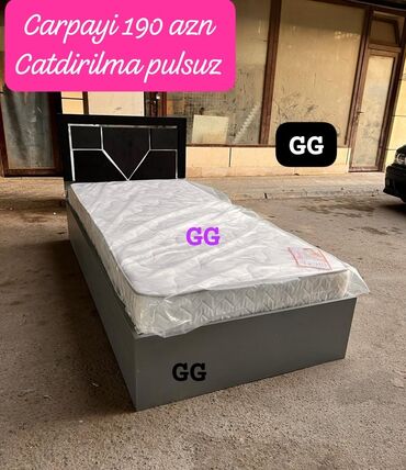 Çarpayılar: Yeni, Təknəfərlik çarpayı, Bazasız, Matras ilə, Siyirməsiz