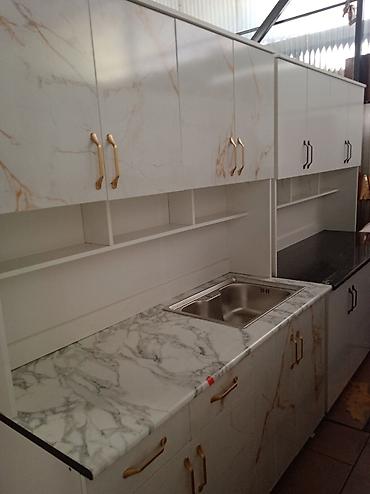 Кухонные гарнитуры: Кухонные гарнитуры с мойкой и верхними шкафами - Комплект прямой — 2