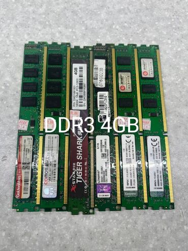 Оперативная память (RAM): Оперативная память, Kingston, 4 ГБ, DDR3, 1600 МГц, Для ПК