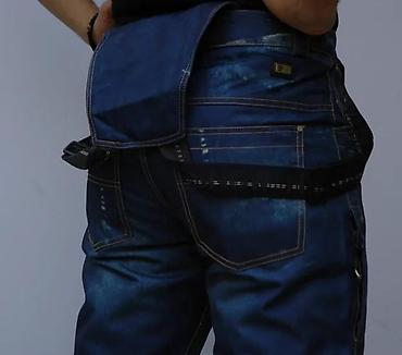 Farmerke: Muške farmerke tamnoplave boje sa ravnim nogavicama, idealne za — 9