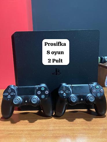 oyun üçün: Ps 4 Slim Model ideal vezyetde Blomu yerinde ustunde 2 Eded Pult — 1