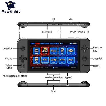 switch oled: Новая портативная игровая консоль POWKIDDY X70, 7-дюймовый HD-экран — 5