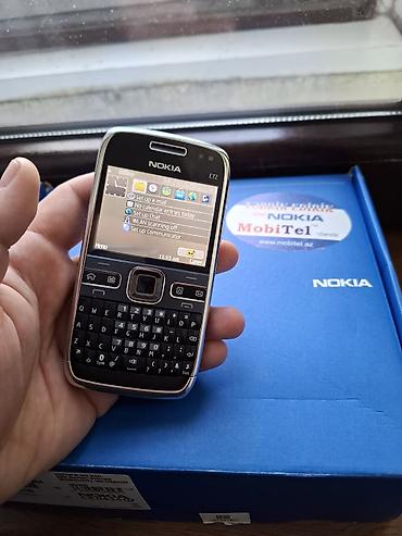 nokia sensor: Nokia E72, < 2 GB Memory Capacity, rəng - Qara, Düyməli — 2
