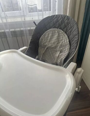 Стульчики для кормления: Стульчик для кормления, Б/у, Другой бренд, Пластик, Трансформер, цвет - Серый, Платная доставка, Самовывоз — 4