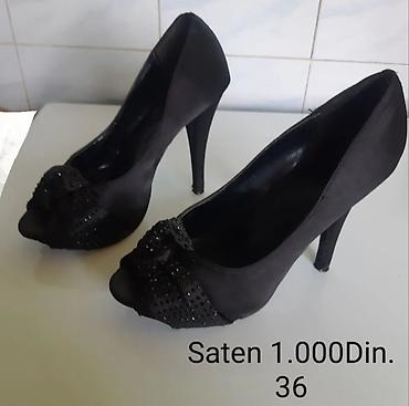 asos obuca: Elegantne crne salonke od satena sa otvorenim prstima. Model sa — 1