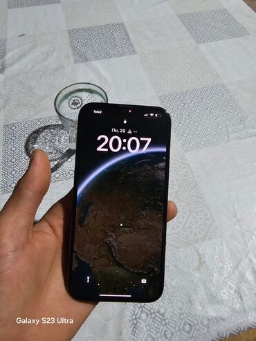 морозильники для дома: IPhone 13 Pro Max, Колдонулган, 512 ГБ, Кара, Кабель, 80 %