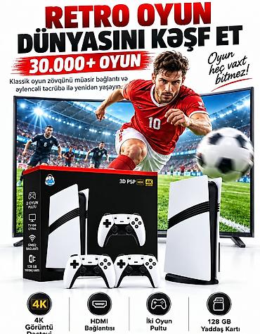 4 pro playstation: GS5 Pro Retro Oyun Konsolu - 30.000+ əvvəlcədən yüklənmiş klassik — 1
