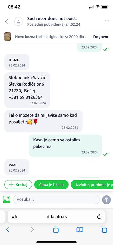 poslovi ra: Prevara ne preuzima pakete i vraca
Prevara!!!!! — 1