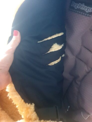 Kolica za bebe: Topla zimska navlaka/``footmuff’’ za kolica sa postavom od prirodne — 3