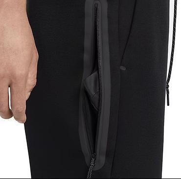 штаны найк: Мужские спортивные штаны Nike tech fleece(черные) - Прямой крой с — 3