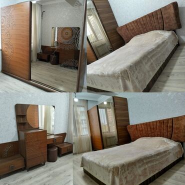Ev üçün digər mebel: İkinəfərlik çarpayı, Dolab, Komod, 2 tumba, İşlənmiş