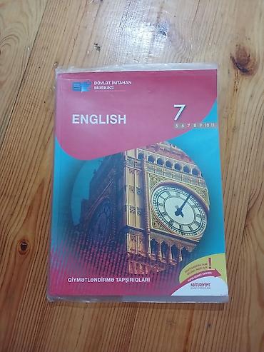 kitab rəf: DİM Qiymətləndirmə Tapşırıqları – 2 kitab dəsti 1) English – 7 - — 1