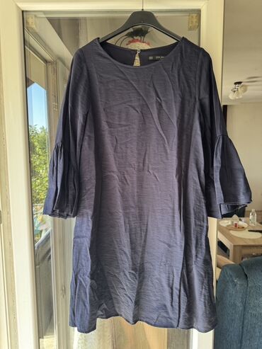 Haljine: Zara XS (EU 34), bоја - Tamnoplava, Oversize, Drugi tip rukava
