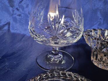 Kuhinjski setovi: Servis nov -ti i ja- kristal,Zajecar za dvoje. 70te. Set za — 9