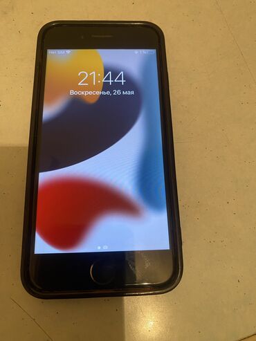 телефон поко 5: IPhone 7, Б/у, 32 ГБ, Черный, Защитное стекло, Чехол, 74 %