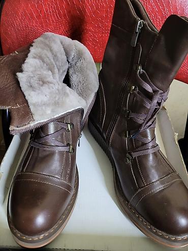 Сапоги: Сапоги Новые женские зимние👢 Размер 38-39.кожа. 2000сом.🏷️ — 2