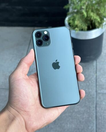 Apple iPhone: IPhone 11 Pro Max, Б/у, 512 ГБ, Зеленый, Защитное стекло, Чехол, Наушники, 81 %