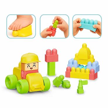 Kocke za decu: Meki konstrukcioni blokovi – Soft Bloki Blocks (24 delova) - — 2