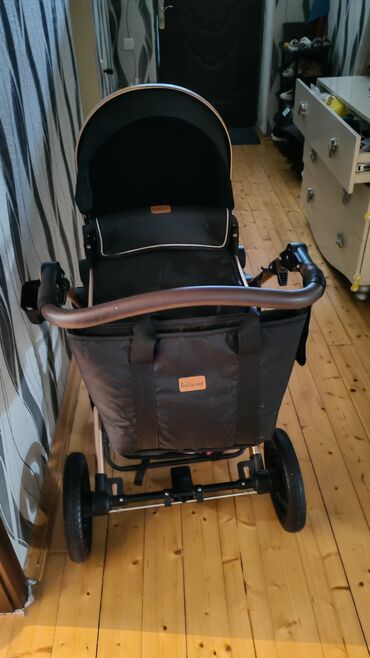 Araba-beşiklər: Belecoo uşaq arabası - Rəng: qara, qızılı çərçivə ilə - Konstruksiya — 6