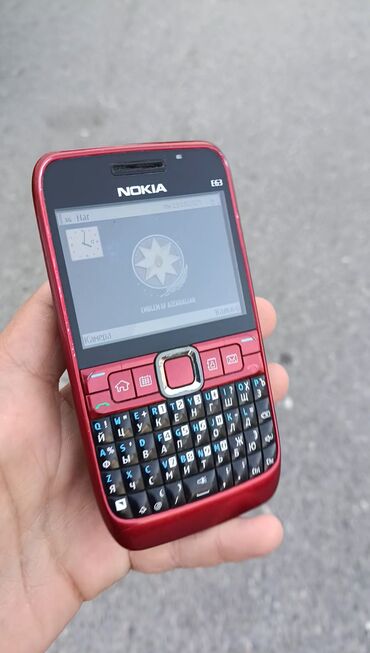 телефон fly ds169: Nokia E63, < 2 ГБ, цвет - Красный, Гарантия, Кнопочный