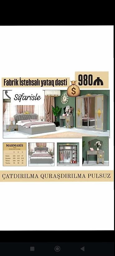 dastan yataq dəsti: Yataq desti rəng seçimi var — 1