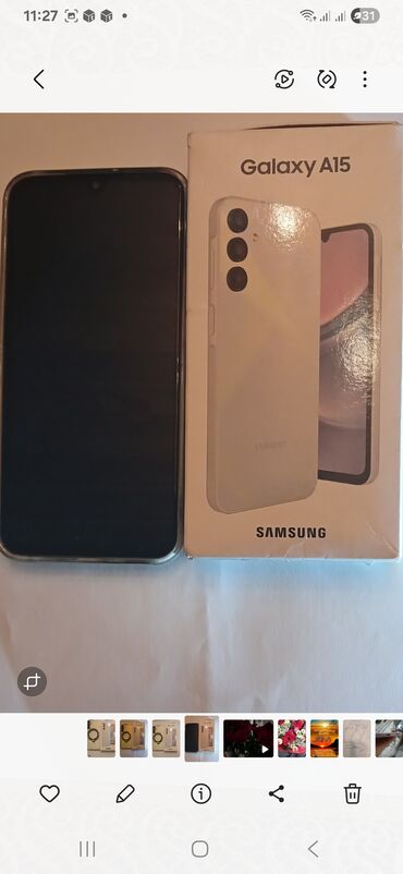 чехол htc desire v: Samsung Galaxy A15, 128 GB, rəng - Ağ, Sənədlərlə