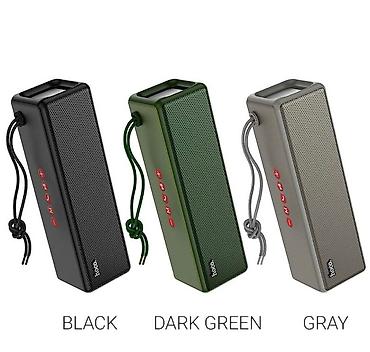 Динамики и колонки: Портативная Bluetooth‑колонка Hoco (прямоугольная, с ремешком) — 1