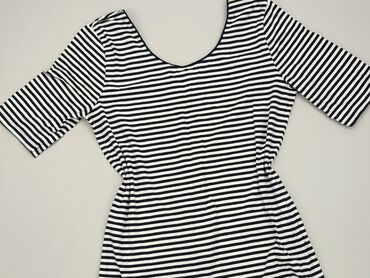 bluzka w paski czarno białe: Bluzka Reserved, L (EU 40), Bawełna, stan - Dobry