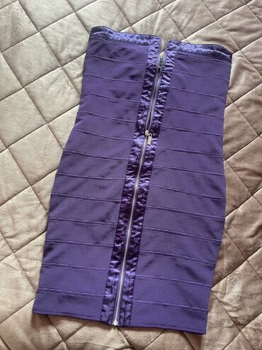 boho haljine online: XS (EU 34), color - Purple, Cocktail, Without sleeves