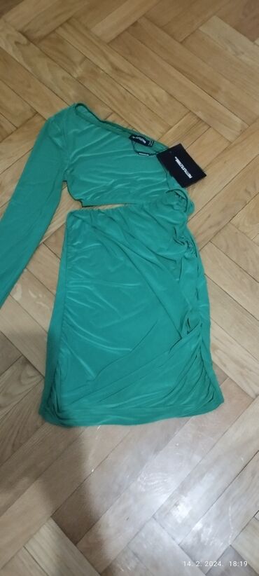yessica haljine: Pretty Woman XS (EU 34), S (EU 36), color - Turquoise, Evening, Other sleeves