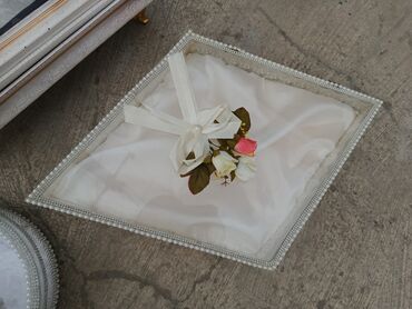 Xonça: Zərif gəlin-nişan aksesuarları dəsti - Komplet: dekoratif səbət — 8