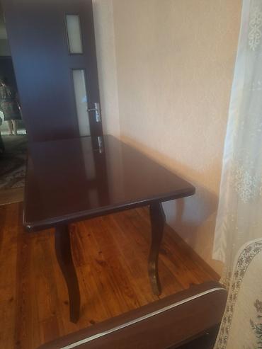 Klassik tərzdə yemək/çay masası - Material: taxta, tünd qəhvəyi