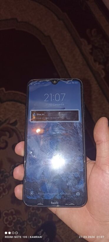 telefon a12: Xiaomi Redmi 8, 64 GB, rəng - Qara, 
 Zəmanət, Sensor, Barmaq izi