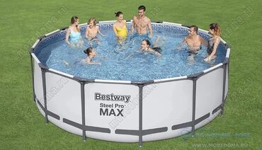 бильярд аксессуары: Каркасный бассейн Bestway 56438 - идеальное решение для вашего летнего
