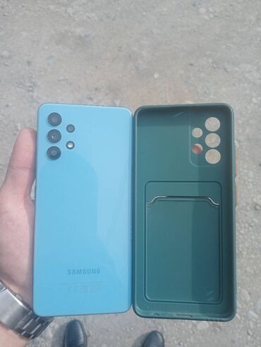 samsung 9082: Samsung Galaxy A32 5G, 64 ГБ, цвет - Голубой, Гарантия, Сенсорный, Отпечаток пальца