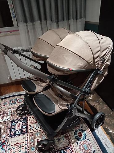 Коляски: Milana Kidilo ekiz kaleska qiymeti 280man təzə alınıb heç iwledilmeyib — 2