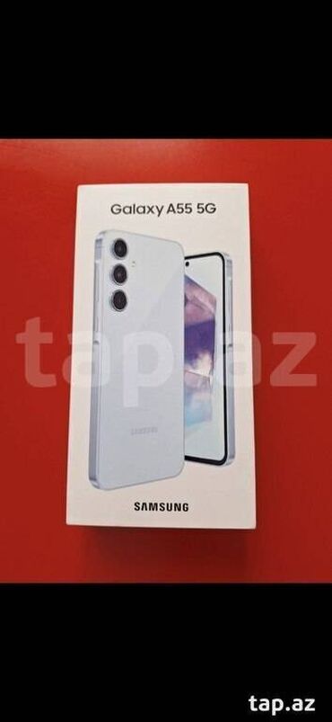 baku electronics samsung a70: Samsung Galaxy A55, 128 GB, rəng - Gümüşü, Sensor, Barmaq izi, İki sim kartlı