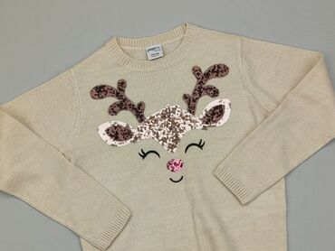 sweterek na drutach dla dziecka: Sweterek, 10 lat, 134-140 cm, stan - Bardzo dobry