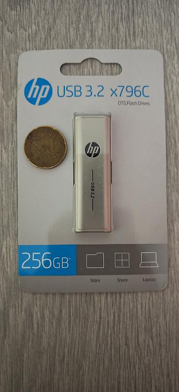 go kart: Flash kart HP, 256 GB, USB type C, Yeni — 1