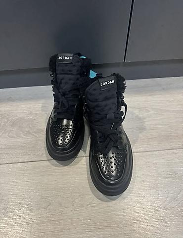 Мужская обувь: Зимние кроссовки Jordan (высокие) Оригинал 100% - Цвет: полностью — 4